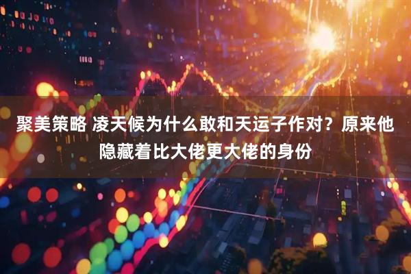聚美策略 凌天候为什么敢和天运子作对？原来他隐藏着比大佬更大佬的身份